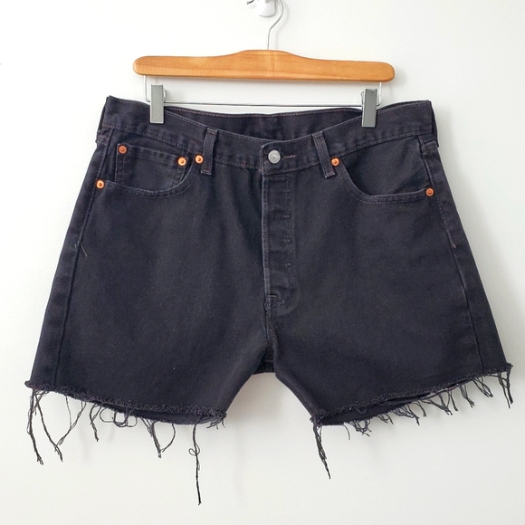 Levi's Pants - Levi's black cutoff denim shorts